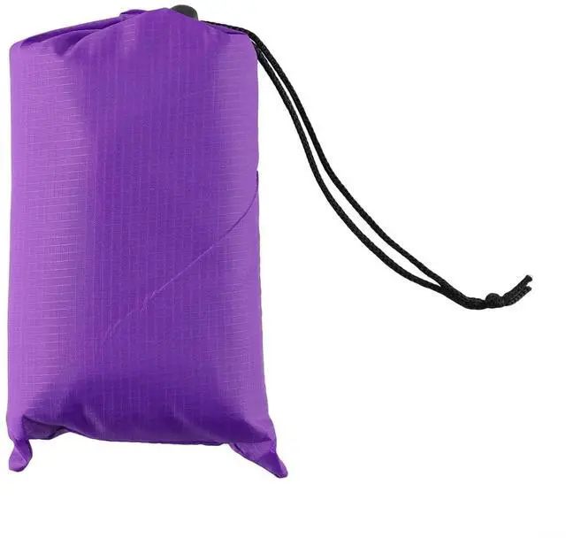 Main image of Tent Tarp 210T Polyester Waterproof Rain Sun Shade Shelter with 6 Tie Points for Camping Hiking Beach Picnic Awning Cover Red (Purple 140x200CM)