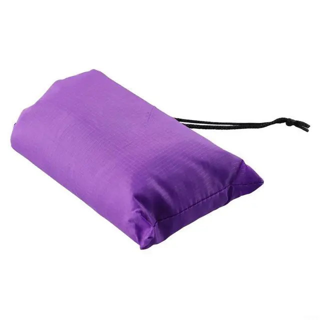 Alt view image 7 of 7 - Tent Tarp 210T Polyester Waterproof Rain Sun Shade Shelter with 6 Tie Points for Camping Hiking Beach Picnic Awning Cover Red (Purple 140x200CM)