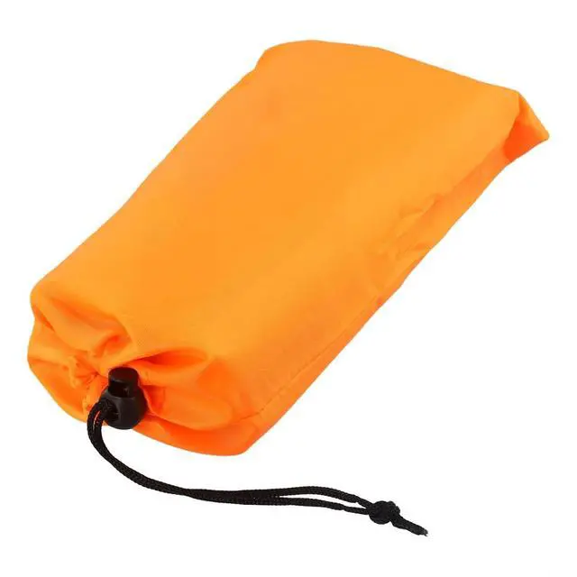 Alt view image 4 of 7 - Tent Tarp 210T Polyester Waterproof Rain Sun Shade Shelter with 6 Tie Points for Camping Hiking Beach Picnic Awning Cover Red (Orange 150x210CM)