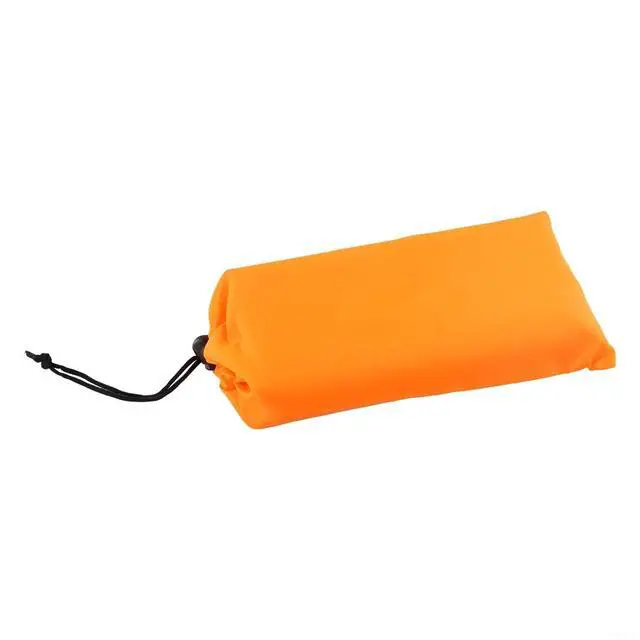 Alt view image 5 of 7 - Tent Tarp 210T Polyester Waterproof Rain Sun Shade Shelter with 6 Tie Points for Camping Hiking Beach Picnic Awning Cover Red (Orange 150x210CM)