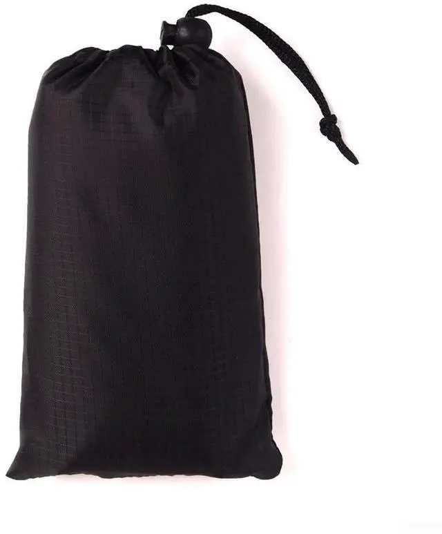 Main image of Tent Tarp 210T Polyester Waterproof Rain Sun Shade Shelter with 6 Tie Points for Camping Hiking Beach Picnic Awning Cover Red (Black 150x210CM)