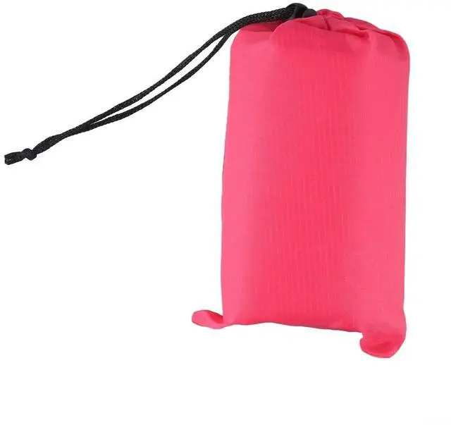 Main image of Tent Tarp 210T Polyester Waterproof Rain Sun Shade Shelter with 6 Tie Points for Camping Hiking Beach Picnic Awning Cover Red (Rose Red 140x200CM)