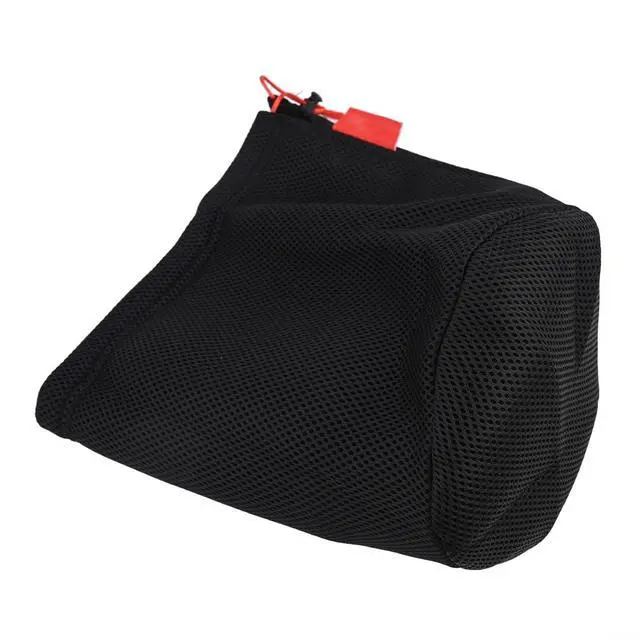 Alt view image 2 of 7 - Mesh Storage Bag for Camping, Breathable Anti-Collision Pot Pouch with Drawstring, Lightweight Outdoor Gear Organizer for Cookware Tableware and Water Bucket, Black (22 * 25cm)