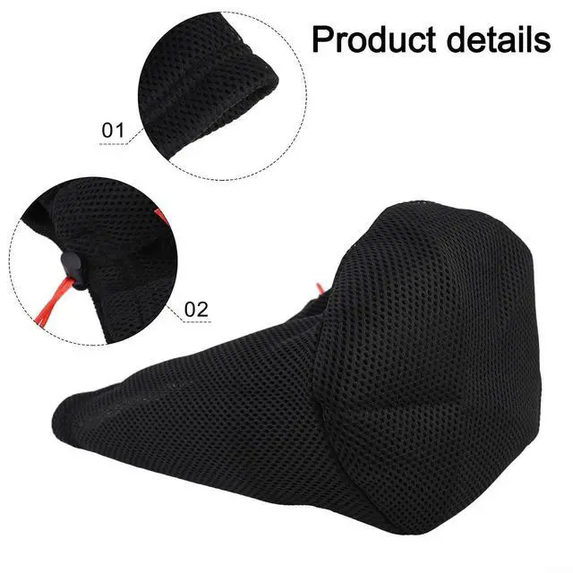 Alt view image 5 of 7 - Mesh Storage Bag for Camping, Breathable Anti-Collision Pot Pouch with Drawstring, Lightweight Outdoor Gear Organizer for Cookware Tableware and Water Bucket, Black (22 * 25cm)