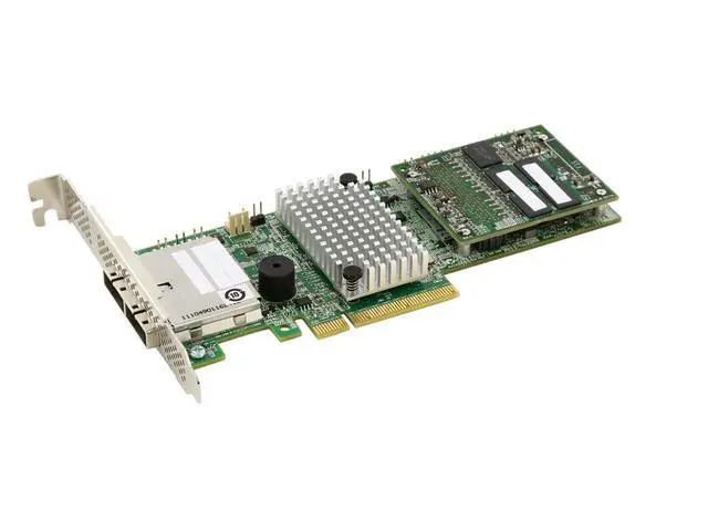 Alt view image 2 of 6 - WISDUM MegaRAID LSI00332 (9286-8e) PCI-Express 3.0 x8 Low Profile SATA / SAS RAID Controller - Single--Avago Technologies