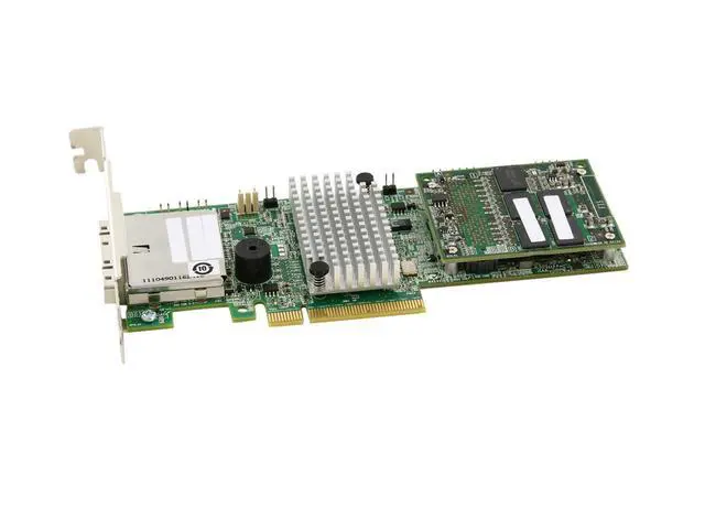 Alt view image 3 of 6 - WISDUM MegaRAID LSI00332 (9286-8e) PCI-Express 3.0 x8 Low Profile SATA / SAS RAID Controller - Single--Avago Technologies