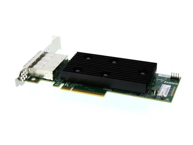 Alt view image 4 of 6 - WISDUM 9305-16e x8 lane, PCIe 3.0 Low Profile SAS SAS 9305 12 Gb/s SAS Host Bus Adapter
