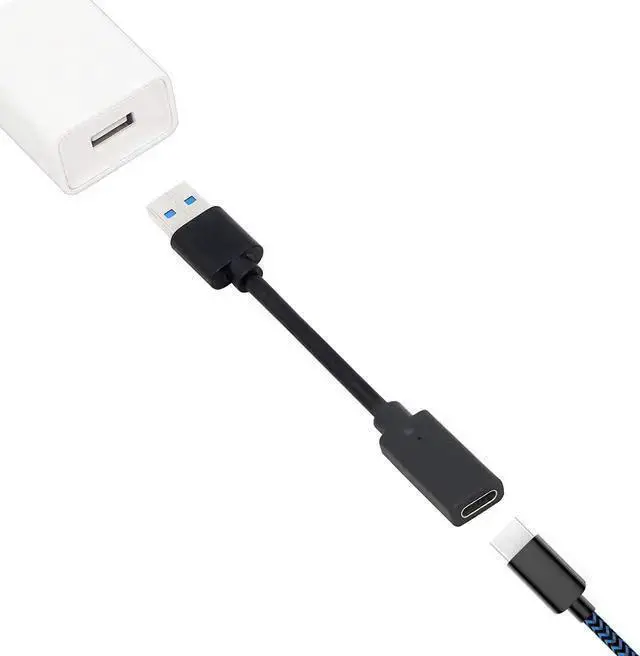 Alt view image 4 of 4 - AV Converter WISDUM USB A to USB C Cable USB 3.0 Type A Male to USB 3.0 Type C (USB-C) Female Data & Charging Converter Adapter for Laptop and PC (1M/3.3Feet)