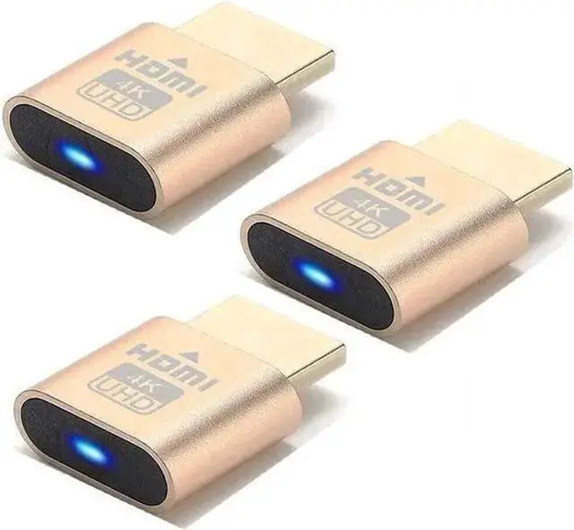 Main image of HDMI Cable WISDUM HDMI Dummy Plug 4K High Resolution Virtual Monitor Display Emulator New Generation Headless Display Adapter Compatible with Windows Mac OSX Linux, 3Pack
