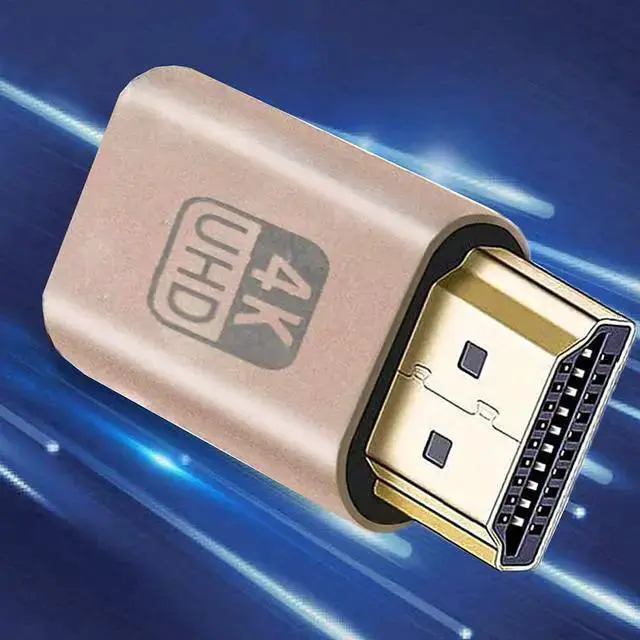 Alt view image 5 of 6 - HDMI Cable WISDUM HDMI Dummy Plug 4K High Resolution Virtual Monitor Display Emulator New Generation Headless Display Adapter Compatible with Windows Mac OSX Linux, 3Pack
