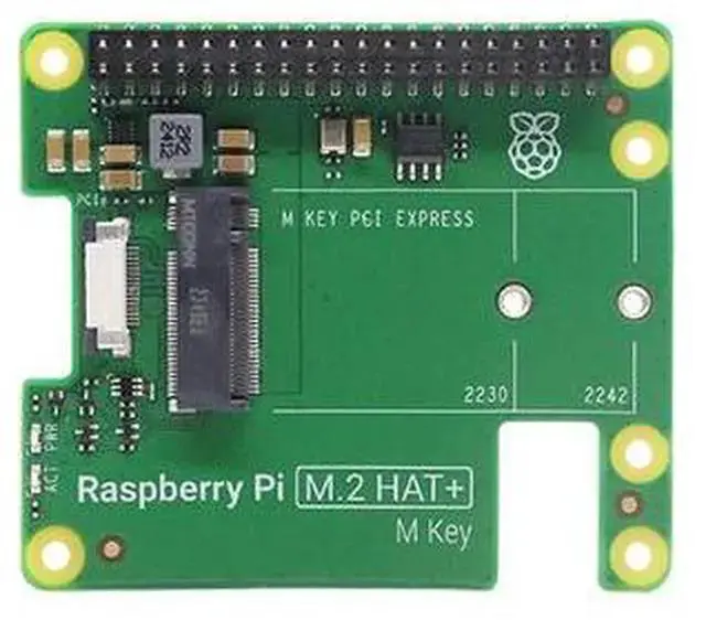 Alt view image 3 of 3 - IoT Board WISDUM Raspberry PI 5 M.2 HAT+ PCIE Expansion Board 128GB SSD kit with heat sink and case