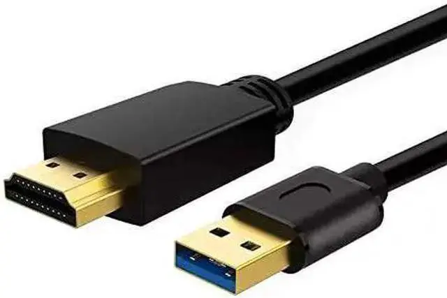 Main image of HDMI Cable WISDUM USB to HDMI Adapter Cable for Mac iOS Windows 10/8/7/Vista/XP USB 3.0 to HDMI Male HD 1080P Monitor Display Audio Video Converter Cable Cord