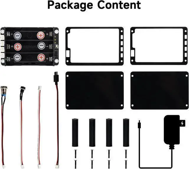 Alt view image 2 of 7 - IoT Board WISDUM Waveshare Uninterruptible Power Supply (UPS) Module, Supports Charging and Power Output at The Same Time, 3S & 5V 5A Output, Compatible with Raspberry Pi Board