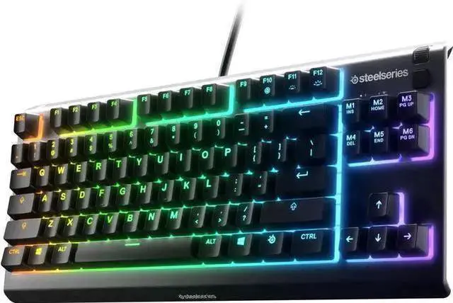 Main image of USB Keyboard WISDUM Apex 3 TKL RGB Gaming Keyboard Compact Tenkeyless Design, 8-Zone RGB, IP32 Water & Dust Resistant, Whisper Quiet Switches, Anti-Ghosting Black