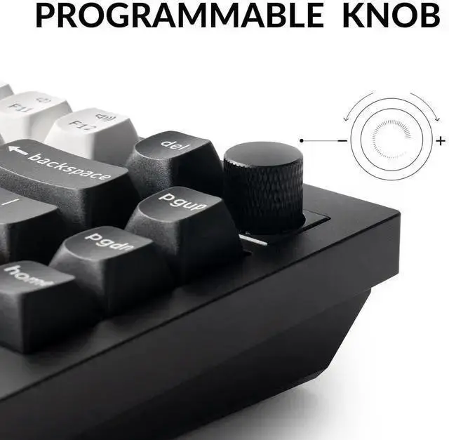 Alt view image 6 of 7 - USB Keyboard WISDUM Keychron Q1 HE Wireless Custom Mechanical Keyboard with Hall Effect Gateron Double-Rail Magnetic Switch Rapid Trigger, QMK 2.4 GHz Bluetooth 5.2 RGB Compatible with Mac Windows Lin