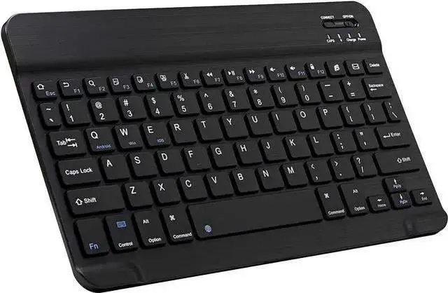 Main image of USB Keyboard WISDUM Ultra-Slim Bluetooth Keyboard Portable Mini Wireless Keyboard Rechargeable for Tablet Phone Smartphone iOS Android Windows (10 inch Black)