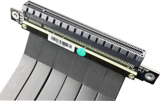 Alt view image 2 of 3 - Gadget WISDUM ADT-Link PCI-E X16 to 16X 3.0 Male to Female Riser Extension Cable Graphics Card Computer Chassis PCI Express Extender Ribbon 128G/Bps (R33SL 10CM)