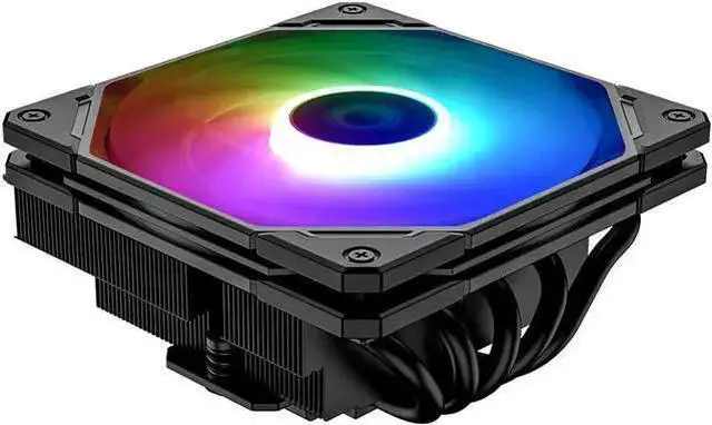 Main image of Gadget WISDUM ID-COOLING IS-55 ARGB CPU Cooler Low Profile 57mm Height CPU Air Cooler ARGB 5 Heatpipes 120x120x15mm Slim Fan, Desktop CPU Fan for LGA1700/115X/1200; AM4/AM5