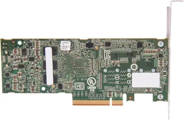 Alt view image 2 of 3 - WISDUM 2274400-R 71605Single PCI-Express 3.0 x8 Low Profile Ready SATA / SAS RAID Controller Card
