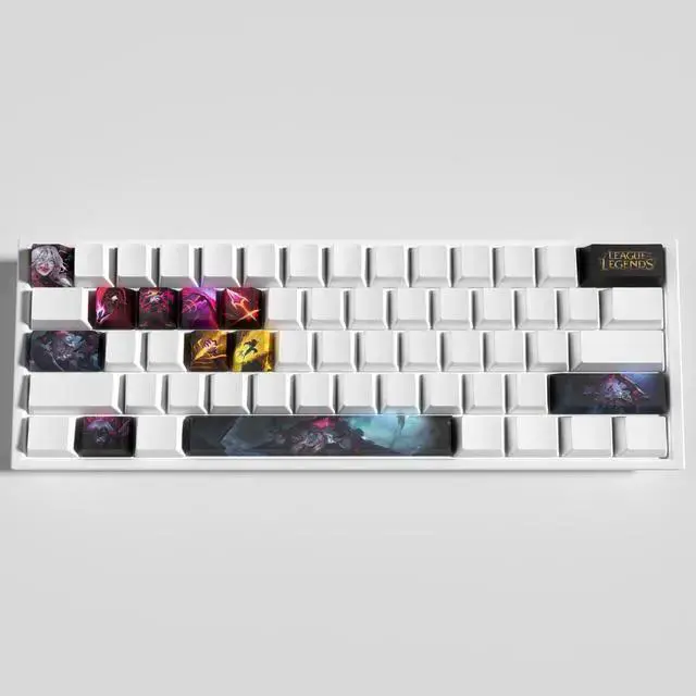 Alt view image 3 of 5 - USB Keyboard WISDUM League of Legends Themed Keycaps Briar PBT heat-sublimation keycaps 12 keys OEM high degree