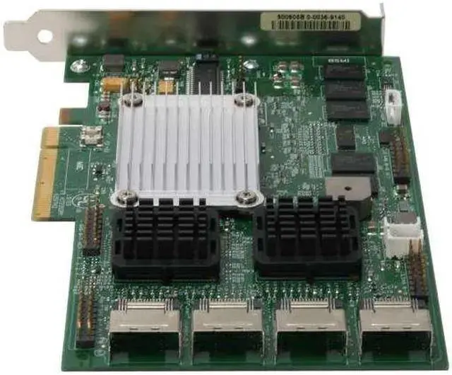 Alt view image 3 of 4 - WISDUM MegaRAID SATA/SAS 84016E 3Gb/s PCI-Express w/ 256MB onboard memory RAID Controller Card, Single