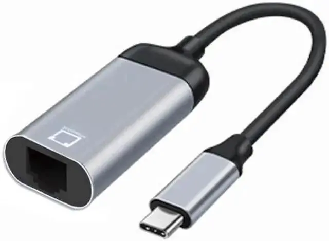 Alt view image 2 of 6 - Network Adapter WISDUM USB-C Type-C USB3.1 to 1000Mbps Gigabit Ethernet Network LAN Cable Adapter for Laptop