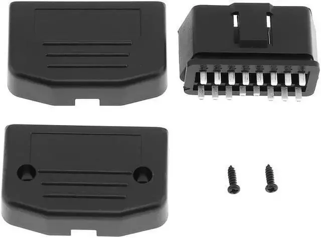 Alt view image 5 of 6 - Gadget WISDUM OBD-II DIY 16Pin Male Extension Opening Cable Car Diagnostic Interface Connector PLug with Shell and Screw