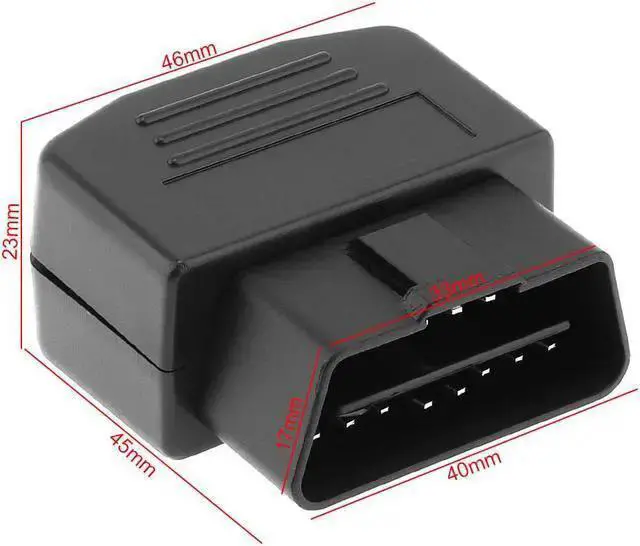 Alt view image 6 of 6 - Gadget WISDUM OBD-II DIY 16Pin Male Extension Opening Cable Car Diagnostic Interface Connector PLug with Shell and Screw