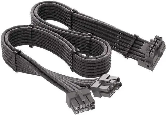 Main image of Power Cable WISDUM 12VHPWR 90 Degree Adapter for PCIE 5.0 16AWG 600W 12VHPWR Adapter Dual 8 Pin PCIe to 16 Pin 12+4 Pin for RTX 4090 4080 3090TI 4070Ti Graphics Card GPU, ONLY for Power Supply