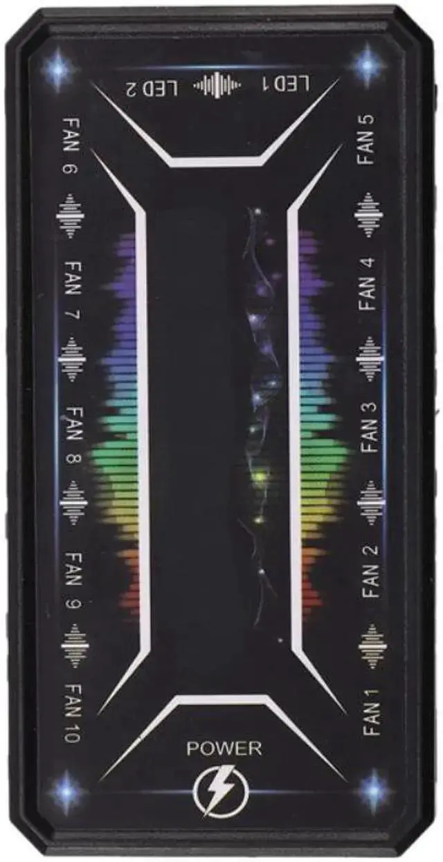 Alt view image 2 of 4 - Gadget WISDUM Computer PC Case Fan Control Board RGB Fan Remote Control Switch Colors Control Panel Can Insert 10 RGB Fans(1 Controller)