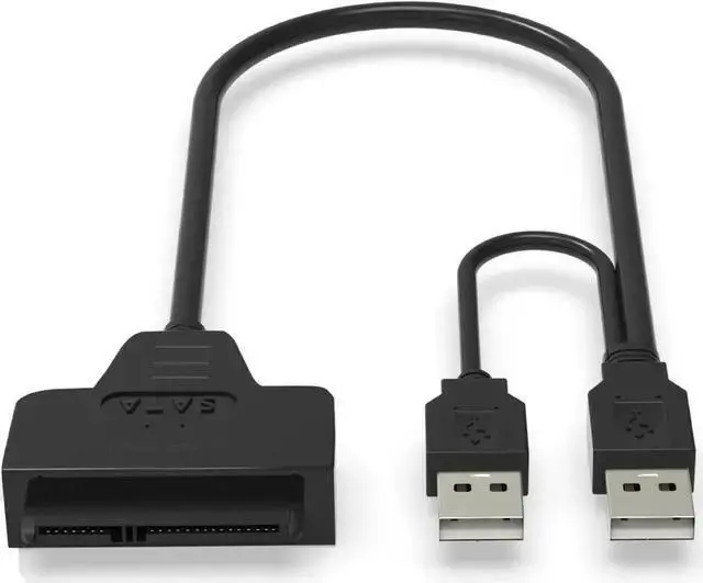 Alt view image 2 of 3 - Power Cable WISDUM USB SATA 3 Cable Sata To USB 3.0 Adapter UP To 6 Gbps Support 2.5Inch External SSD HDD Hard Drive 22 Pin Sata III A25 2.0(USB 3.0)