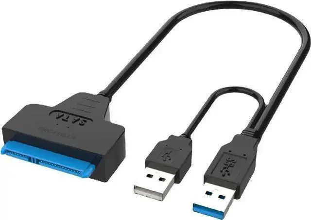Main image of Power Cable WISDUM USB SATA 3 Cable Sata To USB 3.0 Adapter UP To 6 Gbps Support 2.5Inch External SSD HDD Hard Drive 22 Pin Sata III A25 2.0(USB 3.0)