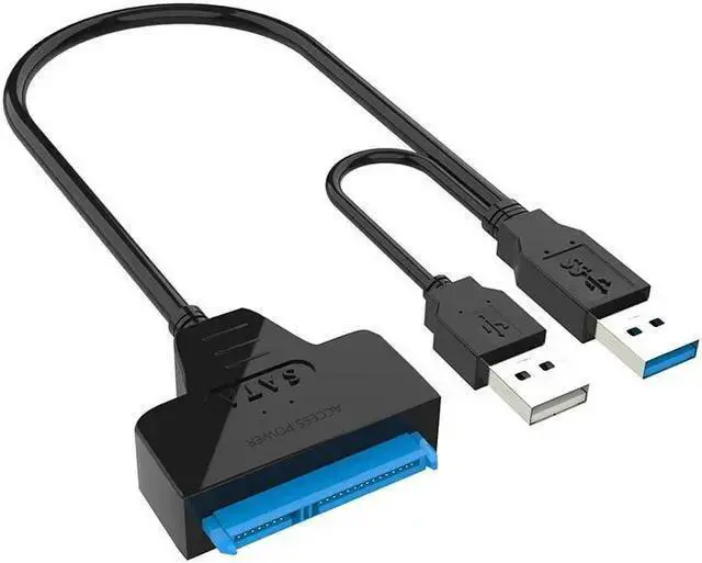 Alt view image 3 of 3 - Power Cable WISDUM USB SATA 3 Cable Sata To USB 3.0 Adapter UP To 6 Gbps Support 2.5Inch External SSD HDD Hard Drive 22 Pin Sata III A25 2.0(USB 3.0)