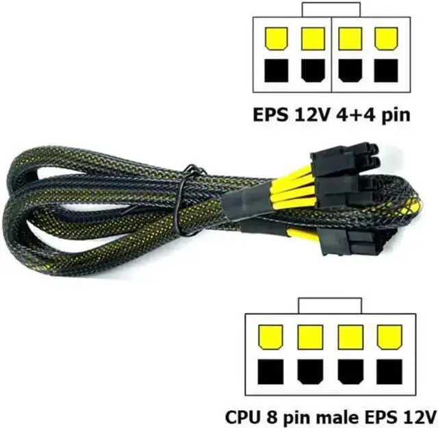 Main image of Power Cable WISDUM 4Pin PC Cable CPU Power Supply Extension Cord 80cm Cable Desktop 4 Pin 4P ATX Power Male to Female Connector Cable UL 18AWG Wire
