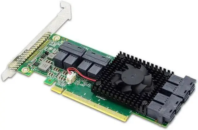 Main image of RAID Controller WISDUM 8 Port U.2 to PCI Express x16 SFF-8639 NVMe SSD Adapter with SFF-8643 Mini-SAS HD 36 Pin Connector and PLX8749 chipset for Servers