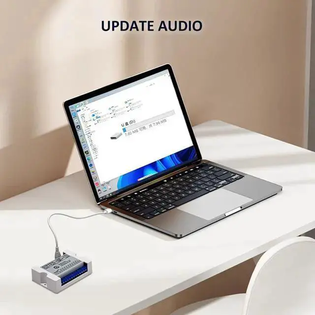 Alt view image 7 of 7 - Gadget WISDUM 80W Vocie Playback Module,CH358D Low Lever Trigger 8MB DC 9-24V Sound Board with Case,Support USB Download,MP3 Hardware Decoding,10-Way Button One-to-One,8 Combined Playback for Industry