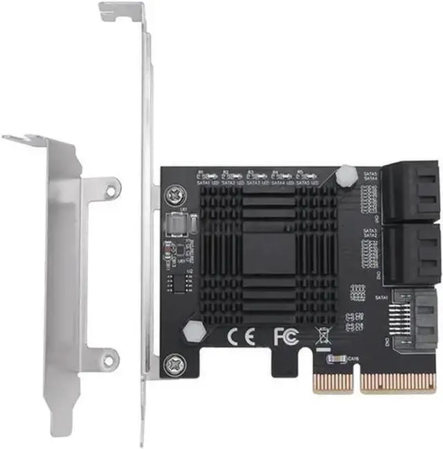 Main image of RAID Controller WISDUM PCIE To 5-Port SATA III 6 Gbps SATA Controller Expansion Card JMB585 Computer Chassis Adapter Card
