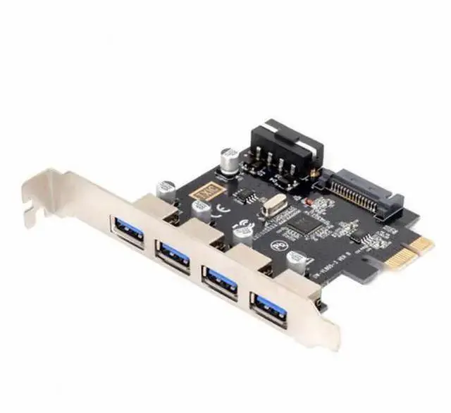 Main image of Gadget WISDUM 4 Ports PCI-E to USB 3.0 HUB PCI Express Expansion Card Adapter 5Gbps for Motherboard