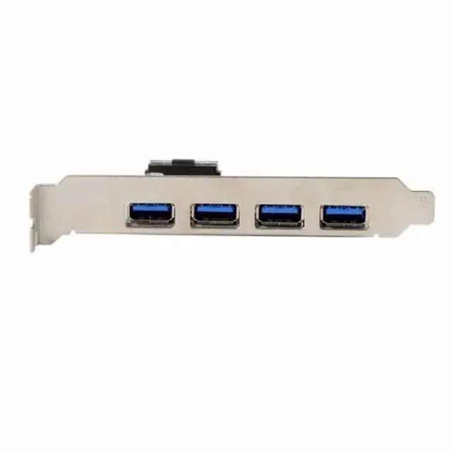 Alt view image 2 of 5 - Gadget WISDUM 4 Ports PCI-E to USB 3.0 HUB PCI Express Expansion Card Adapter 5Gbps for Motherboard