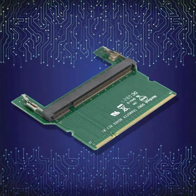 Alt view image 4 of 4 - Network Adapter WISDUM DDR2/DDR3 Laptop SO DIMM to Desktop DIMM Adapter Memory RAM Adapter Card Computer Component Accessory Add On Cards