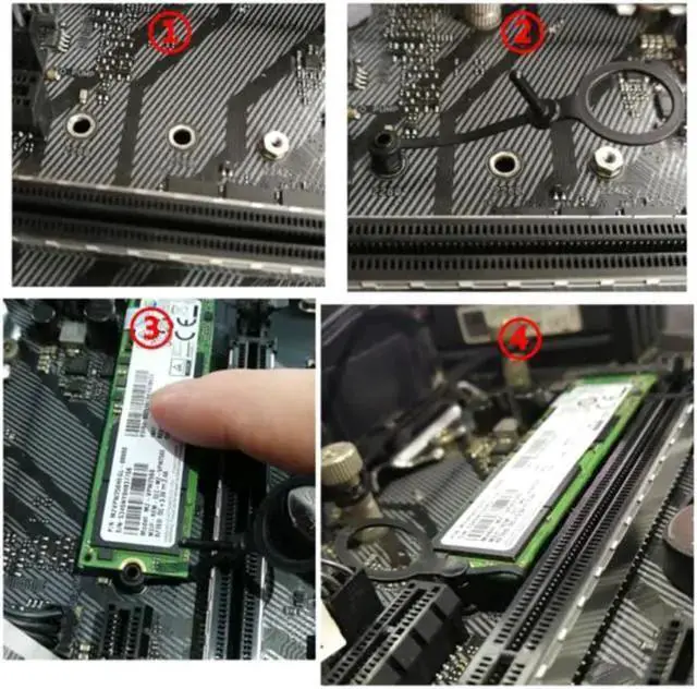 Alt view image 3 of 4 - Power Cable WISDUM 10Pcs Hand Tool Nylon fastener Anchor Mounting Compatible With - M.2 H310 B360 B365 H410B460 H510 B560 Motherboard