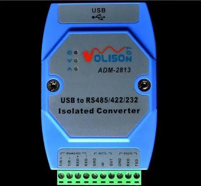 Main image of Gadget WISDUM ADM-2813 Industrial grade USB to RS485/422/232/TTL USB to 485232 photoelectric isolation FT232 rail