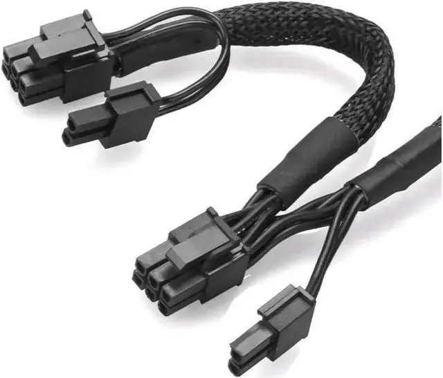 Alt view image 3 of 5 - Power Cable WISDUM PCIe 8Pin to Dual 8Pin(6+2Pin) GPU Cable Sleeved 60+20CM 18AWG For PRIME All Series PSU GX/PX/TX/Snow Silent/Gold/Ultra Gold/Platinum/Ultra Platinum/Ultra Titanium
