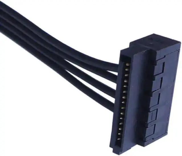 Alt view image 2 of 2 - Power Cable WISDUM Motherboard Small 4pin To SATA Hard Drive Cable SSD Hard Drive Power Supply Line Optical Drive Power Cord Dual Sata Power Cord