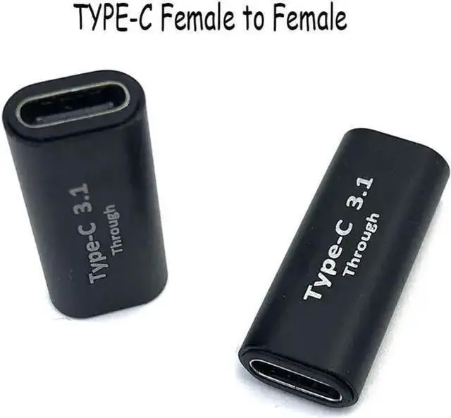 Main image of Power Cable WISDUM USB Type C Adapter Female to Female Converter Portable USB-C Charge Data Sync Adapter Type-C Extension Cable for Phone Tablet