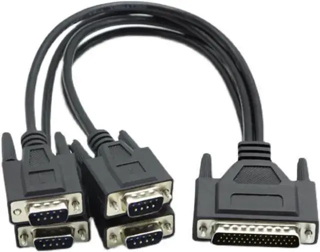 Main image of Power Cable WISDUM DB44 pin to DB9 pin cable 4 Port DB9 RS-422 serial adapter cables for PCI card to 4 x RS422/485 cards