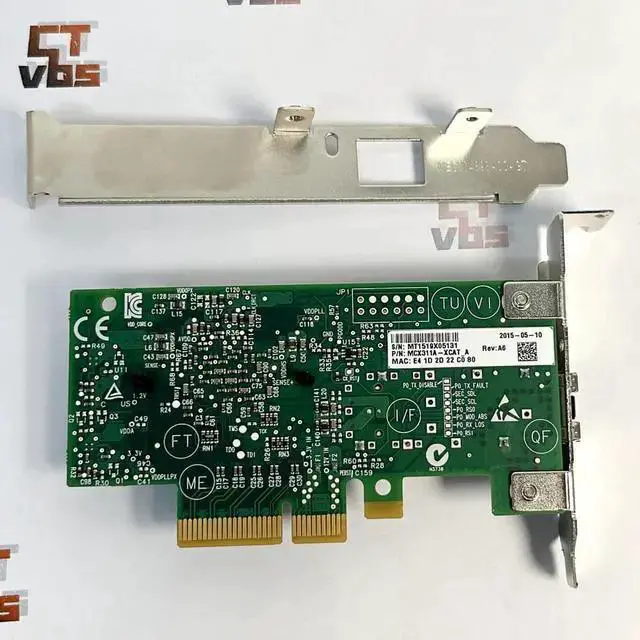 Alt view image 2 of 4 - Gadget WISDUM Mellanox MCX311A-XCAT ConnectX-3 EN 10G Ethernet CX311A 10GbE SFP+ PCIe NIC Server Adapter