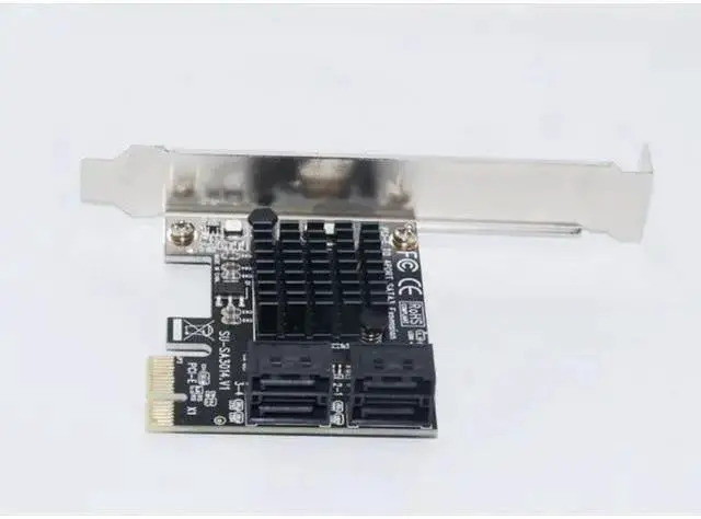 Alt view image 6 of 7 - RAID Controller WISDUM PCIE to SATA Card PCI-E Adapter PCI Express to SATA3.0 Marvell 88SE9215 Expansion Card 4Port SATA III 6G for SSD HDD IPFS Mining