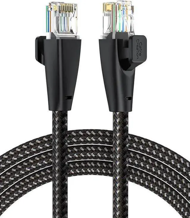 Main image of WISDUM Cat 6 Ethernet Cable Braided Cat6 Gigabit High Speed 1000Mbps Internet Cable RJ45 Network LAN Cord Compatible with PC PS5 PS4 PS3 Smart TV Router, 15FT