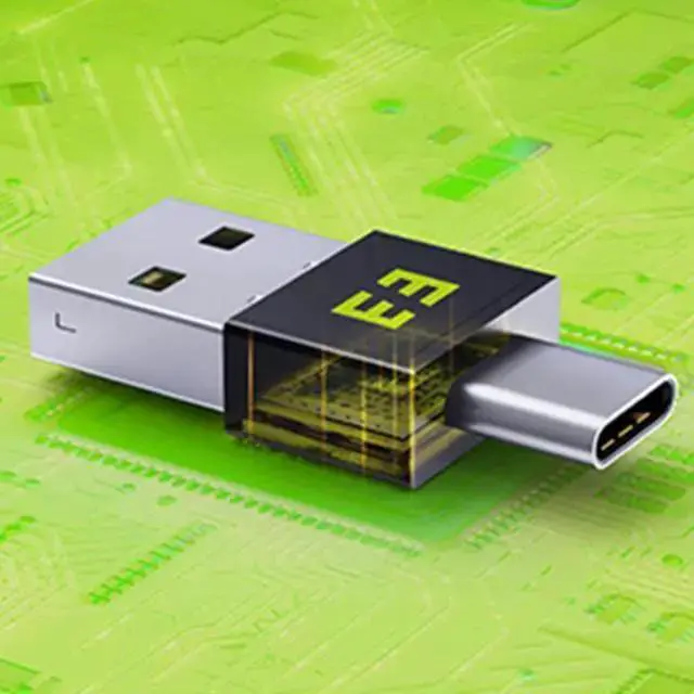 Alt view image 4 of 4 - Power Cable WISDUM Lightweight USB and Type-C Mouse Jiggler Undetectable Metal USB Mouse Mover Mini Mouse Shakers DriverFree Mouse Shakers